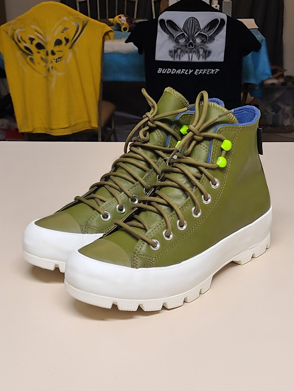 Converse CTAS Lugged Winter High GTX Green Moss casual sneakers boots size 9